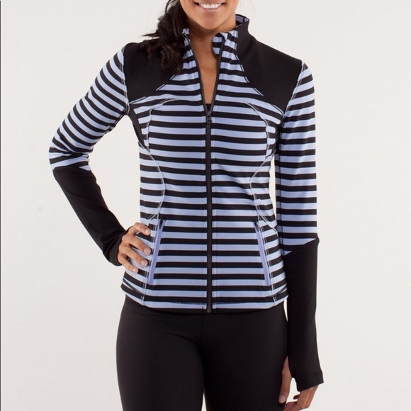 lululemon athletica Jackets & Blazers - Lulu lemon light blue/purple zip up size 6